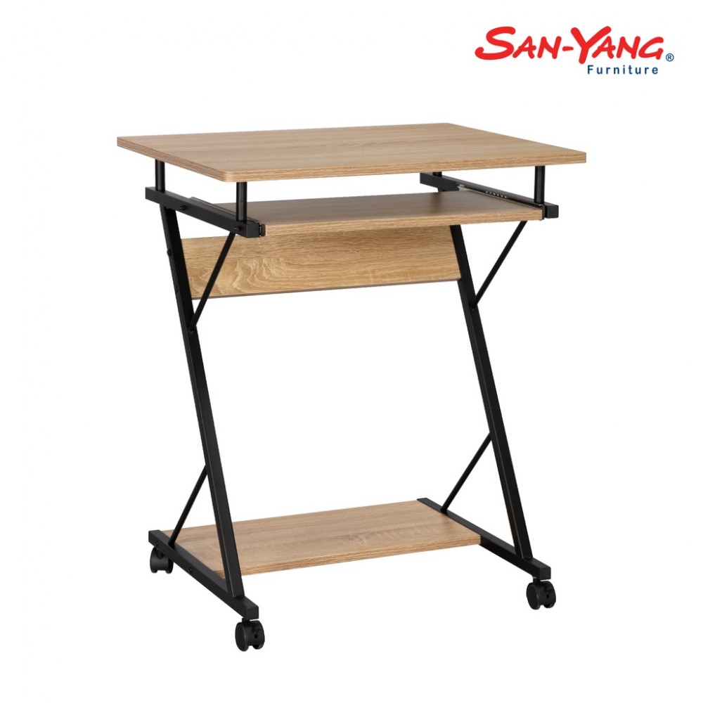 San-Yang Computer Table 405303 (Oak and Black)