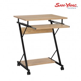 San-Yang Computer Table 405303 (Oak and Black)